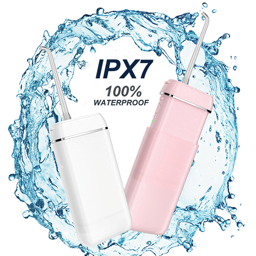 slim water flosser (whole device is antimicrobial) | 140ml tank | rechargeable - USB to Type C charging Port | 3 modes | GTMS-6P