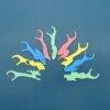 9 cartoon animals assorted kids floss pick | UHMWPE floss | HIPS handle | GT0830D