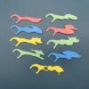 9 cartoon animals assorted kids floss pick | UHMWPE floss | HIPS handle | GT0830D