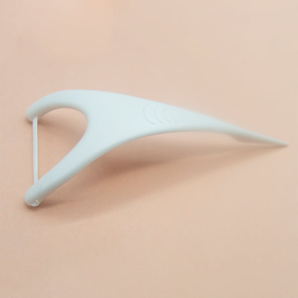 tight teeth gap floss pick | Y shape | PTFE thread | PS handle | 75 picks per kraft paper bag | GT0509D