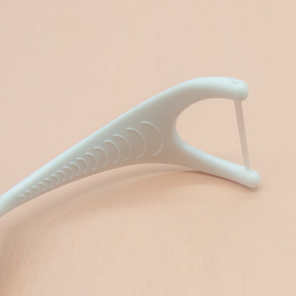 tight teeth gap floss pick | Y shape | PTFE thread | PS handle | 75 picks per kraft paper bag | GT0509D
